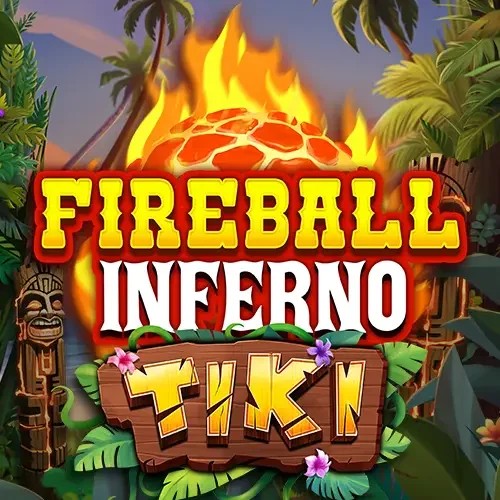 Fireball Inferno Tiki logo – Slots by NetEnt at HugoBets Casino
