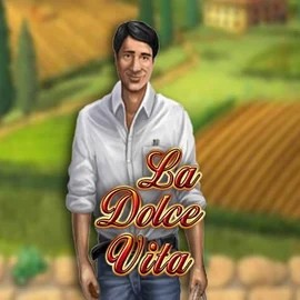 La Dolce Vita slot logo by Gamomat at HugoBets Casino