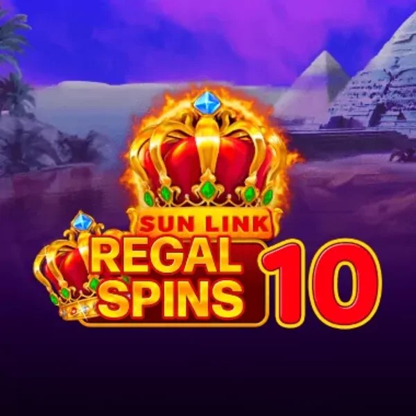 Regal Spins 10 online game logo by PatePlay on hugobetsbe.com