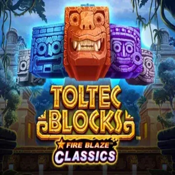 Fire Blaze: Toltec Blocks game by Rarestone Gaming – logo hosted on HugoBets Casino