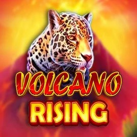 Volcano Rising online game logo by RubyPlay on hugobetsbe.com